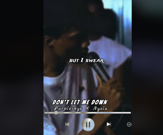 Purple Skye – Don't Let Me Down Ft Nyolaa